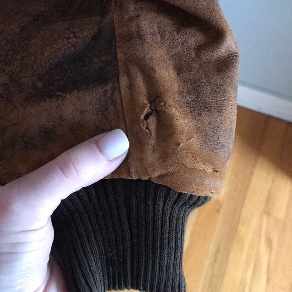 Vintage 100% Lamb Leather Bomber Jacket - Picture 5 of 8